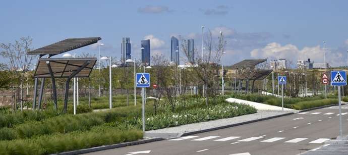 Valdebebas: obras a mayo de 2013. Nuevo barrio de Madrid en construcción